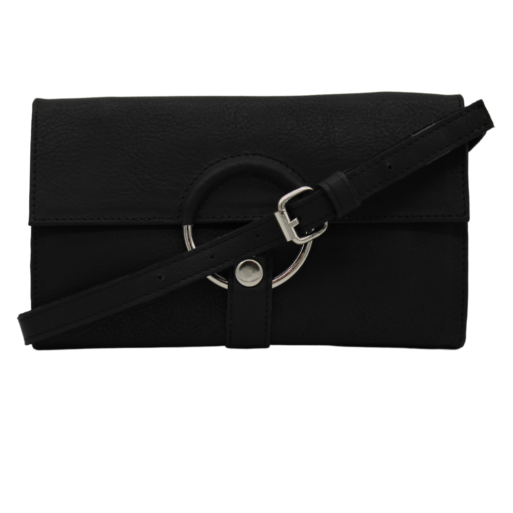 Luis Esteve Soft Black Leather Purse Shoulder Bag | Leather purses, Bags, Black  leather purse