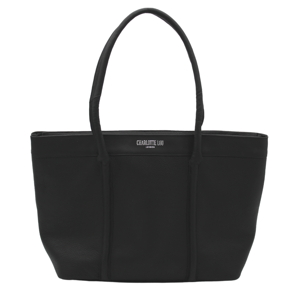 Sofia C. Black genuine leather shoulder bag handbag purse Large | eBay
